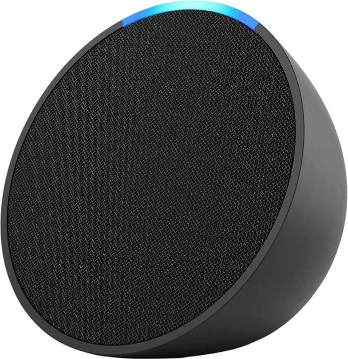 Amazon – Echo Pop (1st Generation) Smart Speaker with Alexa – Charcoal