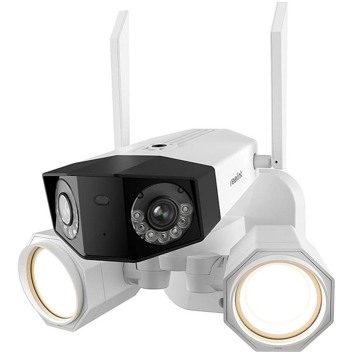 Reolink – Duo Outdoor Plug-In 4K/8MP Security Camera with Floodlight – White