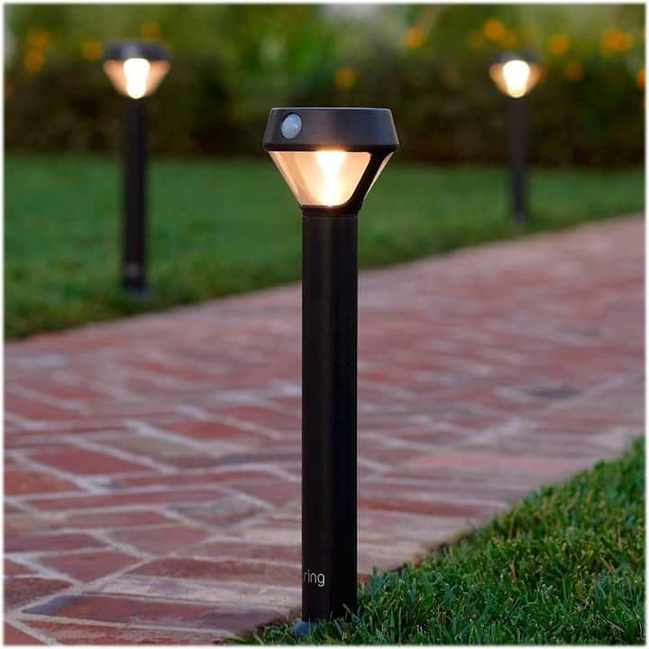 Ring – Solar Powered Smart Lighting Pathlight – Black