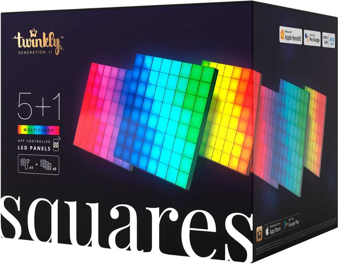 Twinkly – Squares LED Panels 5+1 Combo Pack – Black
