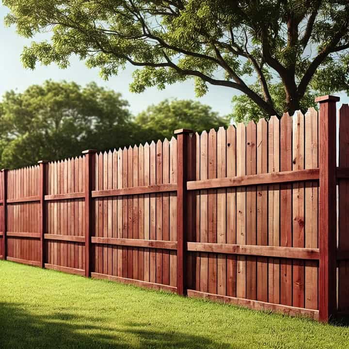 Just a wooden backyard fence. Dall-E