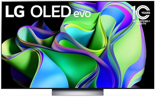 LG C3 Series 55-Inch Class OLED evo 4K Processor Smart Flat Screen TV for Gaming with Magic Remote AI-Powered OLED55C3PUA, 120Hz Refresh rate, 2023 with Alexa Built-in
