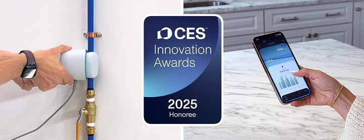 Hydrific has been named a CES Innovation Awards 2025 Honoree for its smart home water sensor, Droplet