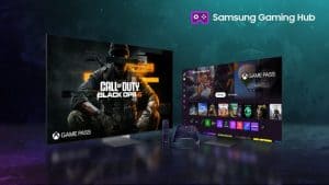 Samsung Gaming Hub and Call of Duty promo image