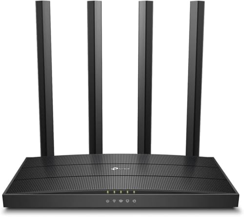 TP-Link AC1200 Gigabit WiFi Router (Archer A6) – Dual Band MU-MIMO Wireless Internet Router, 4 x Antennas, OneMesh and AP mode, Long Range Coverage