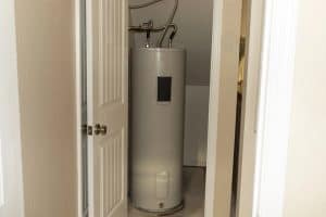 Automatic Storage Water Heater 75 Gal In Storeroom.