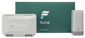 Flume water leak detecting device.