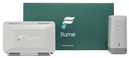 Flume water leak detecting device.